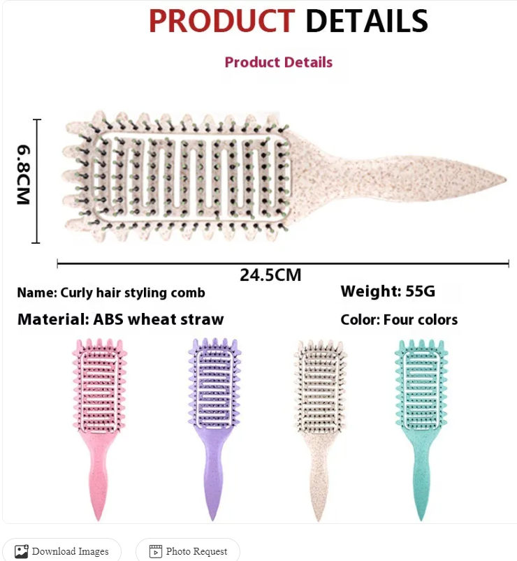 Bounce Curl Defining Hair Brush and Scalp Massager