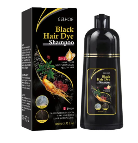 Instant Hair Dye Shampoo (Black and Brown)