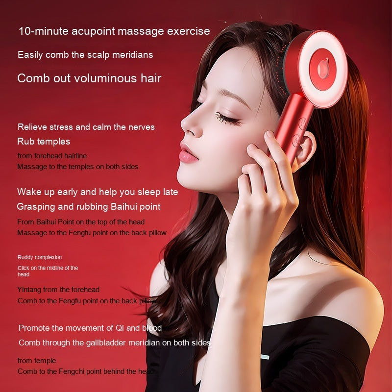 Infrared Scalp Massager & Volumizing Hair Comb