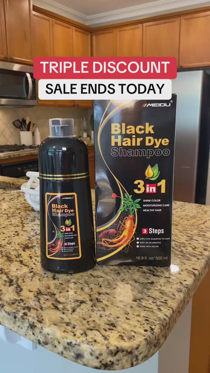 Instant Hair Dye Shampoo (Black and Brown)